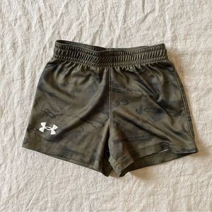 Under Armour Baby Boy Athletic Green Army Summer Shorts 12 Months